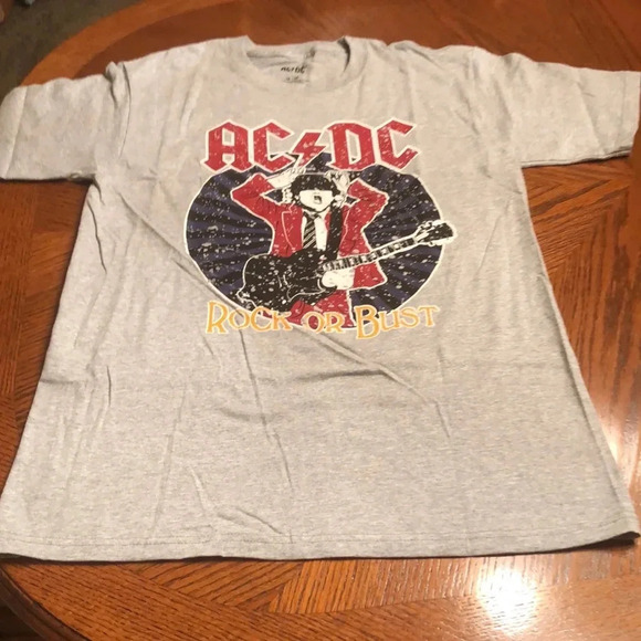 AC/DC Rock Or Bust Retro Band Tee Shirt - Picture 4 of 7